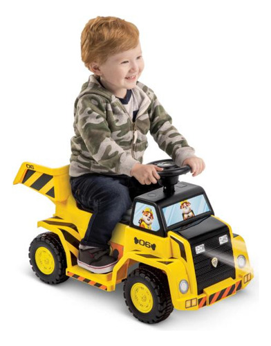 Camión Amarillo Huffy Paw Patrol Rubble 6v Para Niños