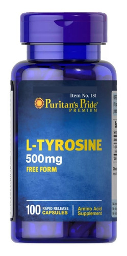 L-tirosina 500mg  100 Cápsulas / Puritans Pride 