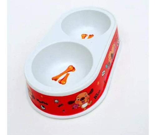Plato Para Mascota Material Plastico 29.5cm 16.5x5.5cm