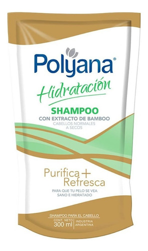 Shampoo Polyana Hidratacion X 300ml Doy Pack