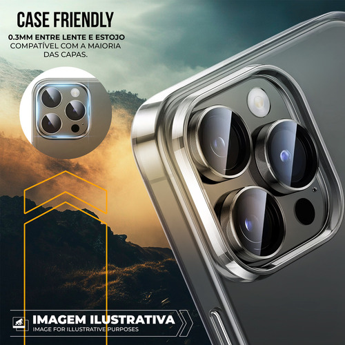 Protetor De Lente Para iPhone 11 12 13 14 15 16 - Survivor Cor iPhone 14 Pro Max