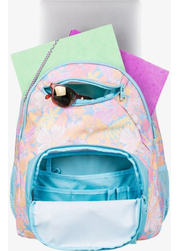 Mochila Roxy Shadow Swell Printed Celeste Floreado Default Title Liso