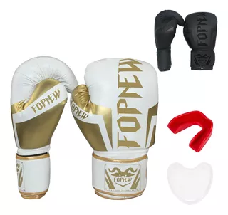 Guantes De Boxeo Profesional Con Velcro De 8-12 Oz