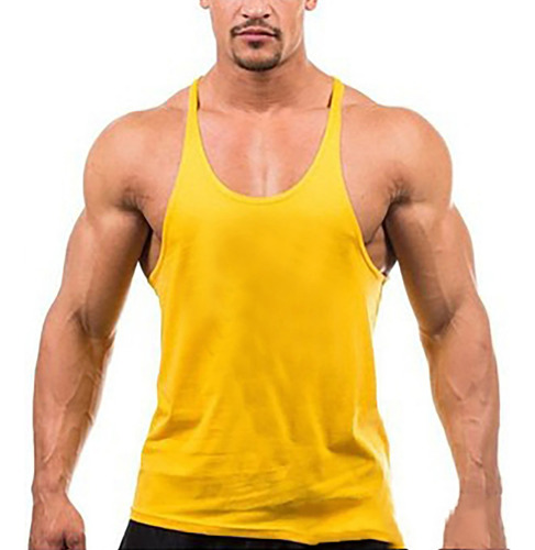 Playera Para Hombre Gym Camiseta Sin Estampado