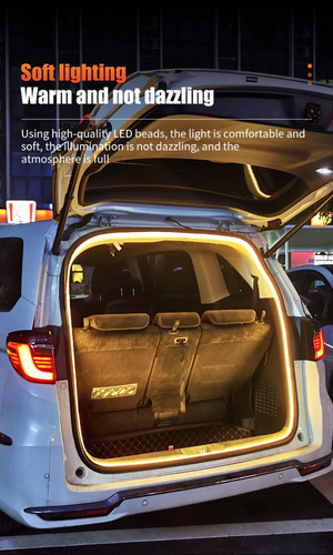 1 Peça: Luz Ambiente Led De Quatro Metros, Porta-malas, Luze