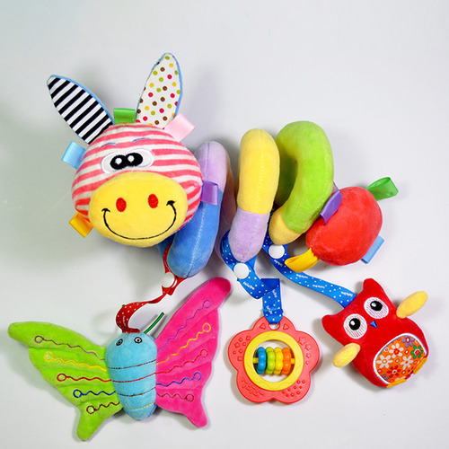 Pram Spiral Toy Baby Activity Hanging Toys Bell Educational