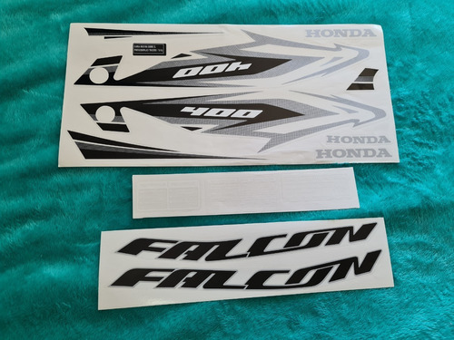 Kit Calcos  Honda Falcon 400 2014  Moto Negra Hago Envios!