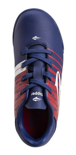Imagen 4 de 6 de Botines Topper Kaiser Rojo De Fútbol Unisex Para Niños