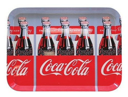 Bandeja De Servir Coca-cola 15 X11  Multicolor