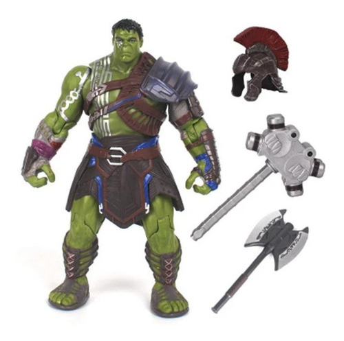 Muñeco Increible Hulk Ragnarok Articulado Grande Accesorios