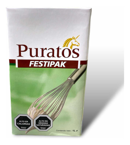 Crema Chantilly Sin Azucar 1lt Puratos Festipack