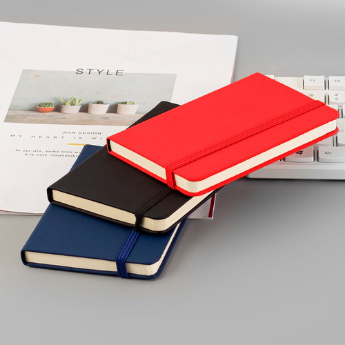 Cuaderno Libreta Notas Hoja Lisa 96 Hojas 14.5x10.5cm 12 Pzs Color Mixto