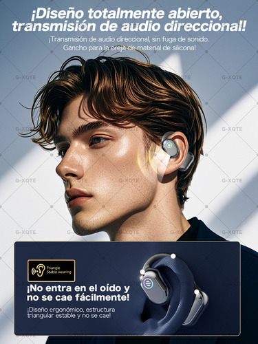 G-XQTE Auriculares bluetooth Audífonos Inalámbricos Impermeables 30días De Autonomía TWS OWS diademas bluetooth para trailero Deportivos