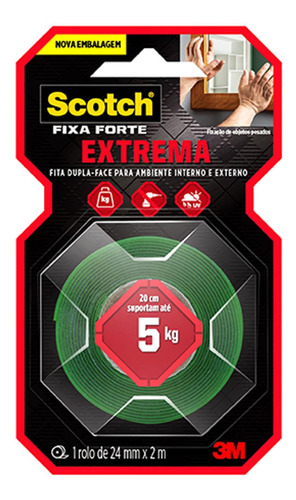 Fita Dupla-face 3m Extreme 24mmx2mt