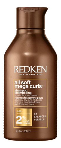 Redken All Soft Mega Curls Shampoo Rizos 300ml