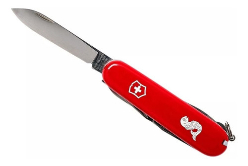 Cortaplumas Victorinox Fisherman 17u Descamador Saca Anzuelo Color Rojo