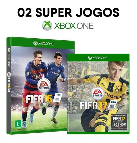 Fifa 16 + Fifa 17 - Xbox One [ Mídias Físicas Originais ]