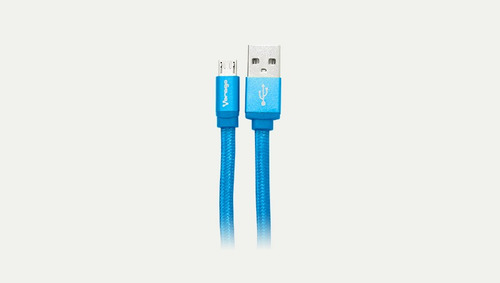 Cable Azul Vorago Micro Usb