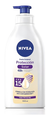 Crema Corporal Nivea Protección Fps 15 Todo Tipo De Piel 1lt