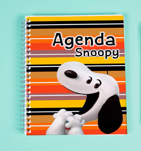 Agenda Snoopy 2024 Personalizada Pasta Dura 