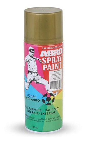 Pintura Spray Aerosol N 27 Dorado Grafitti Abro Secado Rapid