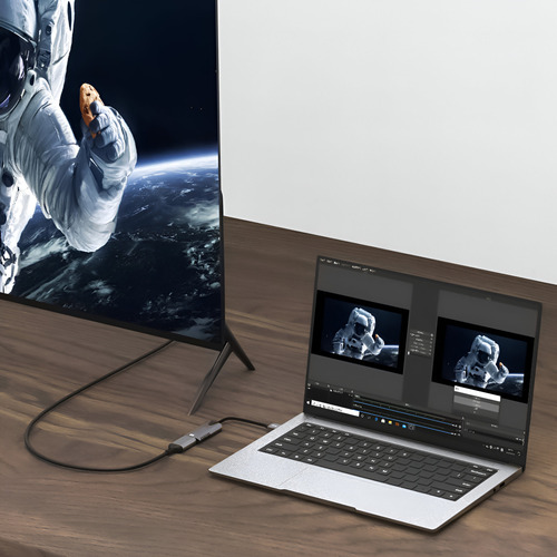 Tarjeta Capturadora De Video 4k Hdmi A Usb + Usb-c Ul-adv2 Gris