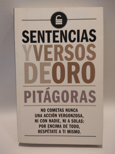 Sentencias Y Versos  De Oro Pitagoras Biblok