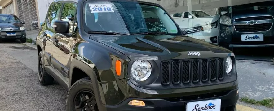 Jeep Renegade 1.8 Flex Automática Verde Ano 2018