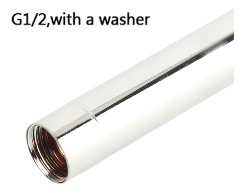 W Tubo Redondo De Extensión De Ducha De Acero Inoxidable