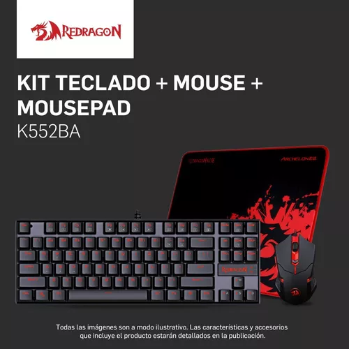 Kit Teclado Mouse Gamer K552 BA