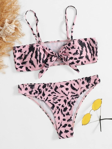 Traje De Baño Bikini Verano Animal Print