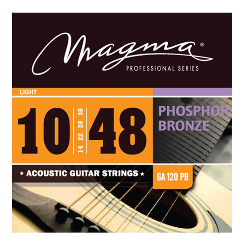 Magma Cuerdas Guitarra Acústica 010-048 Phosphore Bronze 