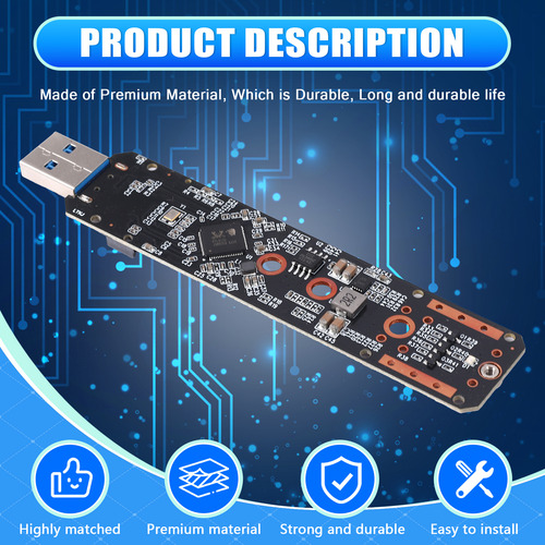 Adaptador M.2 Nvme Ssd A Usb3.2 Gen2 De 10 Gbps Adaptador M.