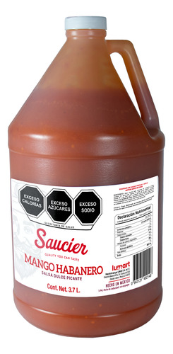 Salsa Mango Habanero Picant Dulce Galon 3.78lt Saucier Alita