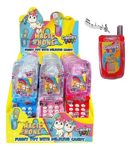 Dulces Juguetes Candy Toy Magic Phone Unicornio X 12 Uds