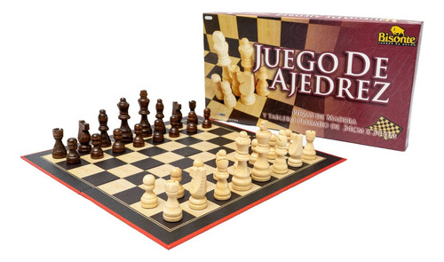Ajedrez Bisonte Tablero 34 X 34 Piezas Mad 3