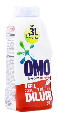 Sabão Concentrado Omo Lavagem Perfeita Frasco 500 ml