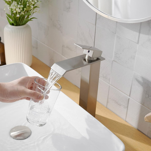 Griferia Para Baño Lavabo Monomando Cascada Mezclador Cromad