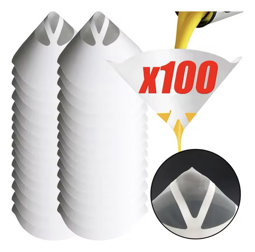 Filtro O Colador Para Pintura Automotriz De Papel 100pzs