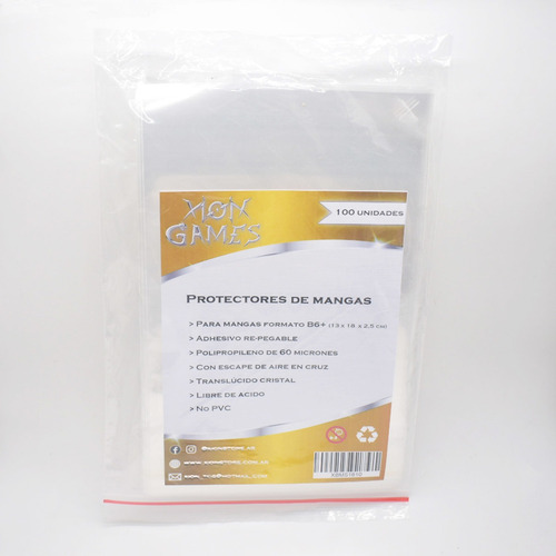 Imagen 1 de 3 de Manga Bag - Protector De Mangas B6+ X100 - Xion Store