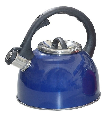 Caldera 2,5lt Acero Inox. Cuori Azul