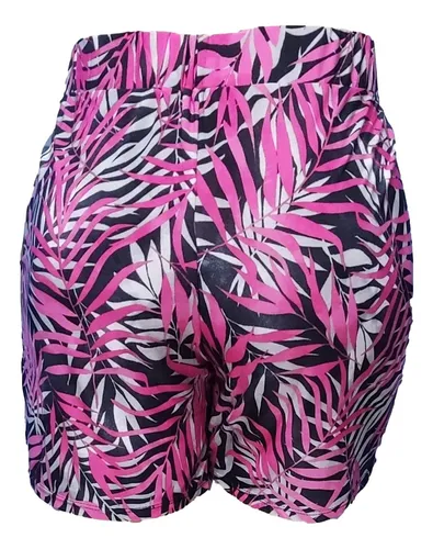 Short Plus Size Em Malha Fria Cintura Alta C el stico 165