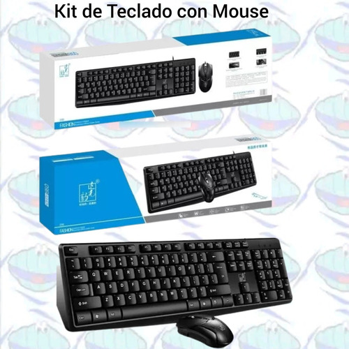 Kit De Teclado Con Mouse Para Computadora 