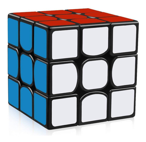 Cubo Mágico 3x3x3 Yong Jun Preto Adesivos Presente 