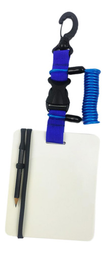 Tablero De Redacción De Buceo Bloc De Notas Con Clip Azul
