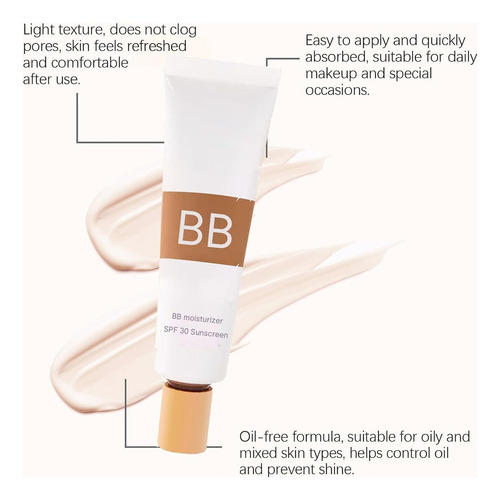 2 Unidades De Crema Hidratante Con Color Bb Cream Con Spf 30