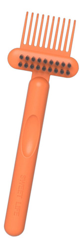Herramienta De Limpieza De Cepillo De Pelo 2 En 1, Naranja