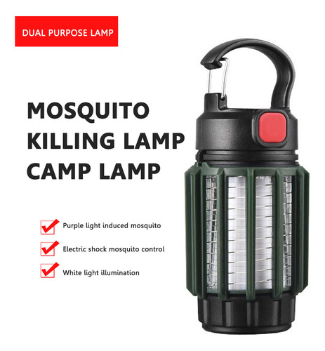 Perfecto Lámpara Led Antimoscas Tipo C Recargable De 800