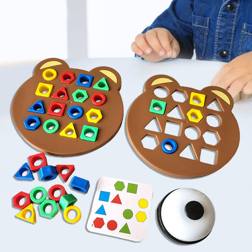Rompecabezas De Combinación De Bloques De Juego Con Campana