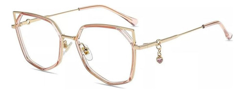 Gafas De Luz Azul Firmoo Ojo De Gato Uv400 Rosa Dorado